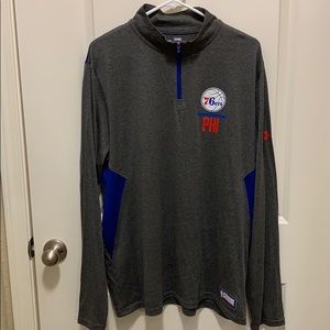 Under armour Philadelphia 76ers half zip up